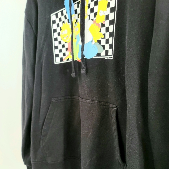 The Simpsons Family x Vans Men's Fleece Pull-Over Black Hoodie Sweater Size L - Picture 6 of 16